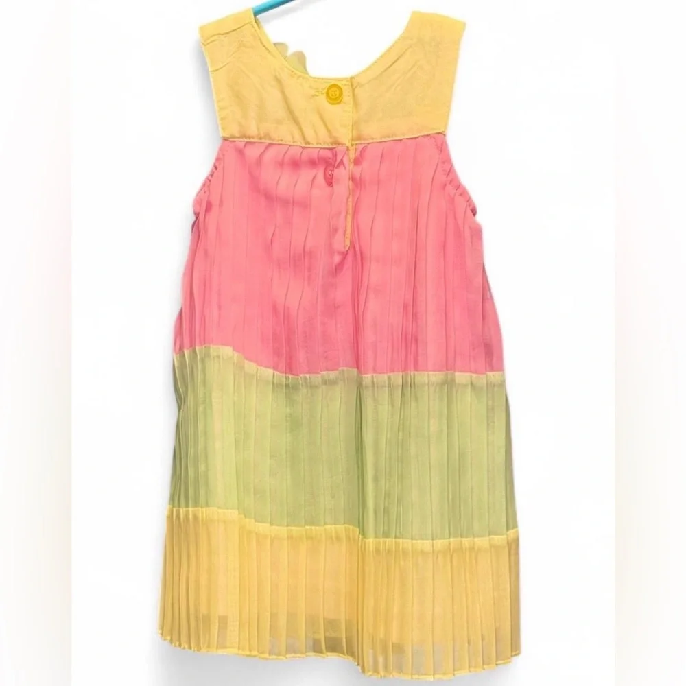 Blueberi Boulevard Pink and Yellow Dress
